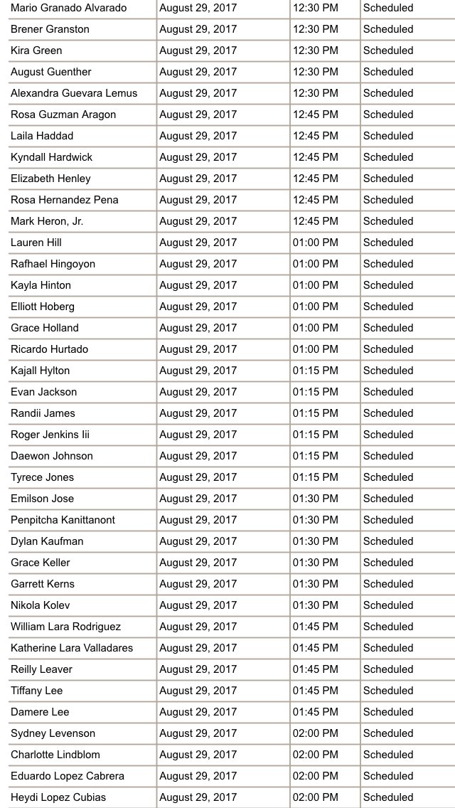 AEHS2018's tweet photo. 🚨🚨 NEW SENIOR PORTRAIT MAKEUP DATES!! 🚨🚨 If your name isn't here, check out my other post! Please try to make it to yours! https://t.co/0apsMRLATE
