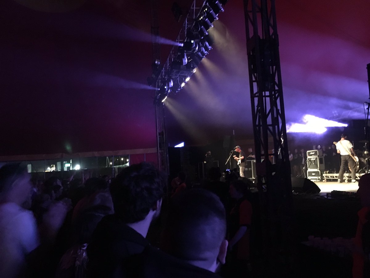 Finishing up our Friday with the ever-excellent <a href="/Gnarwolves/">Gnarwolves</a> #LeedsFestival