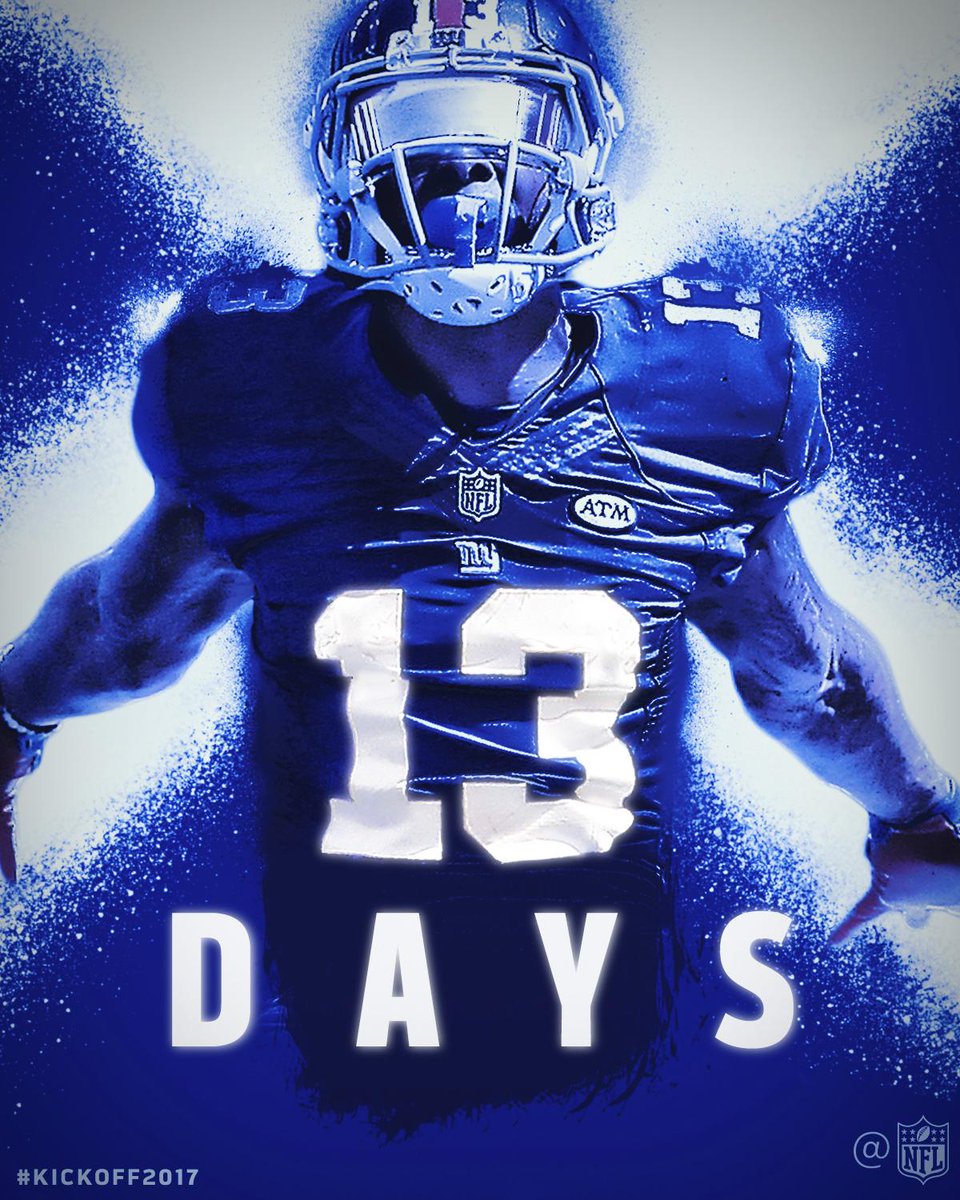 13 days... #Kickoff2017