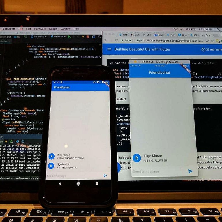 rigomoran_'s tweet photo. Ending the day at @androidsummit writing cross platform apps using @flutterio with @FaisalAbid https://t.co/Sz4ejFsaFe