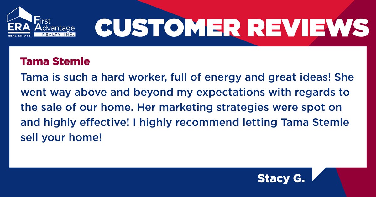 ERAFirst's tweet photo. π We're getting some great feedback! β£οΈ #ERAFirst #customerreviews #teamERA #ERASoldMine #realestateagent | https://t.co/iifNu4ZYXU https://t.co/HyPhye4GDa