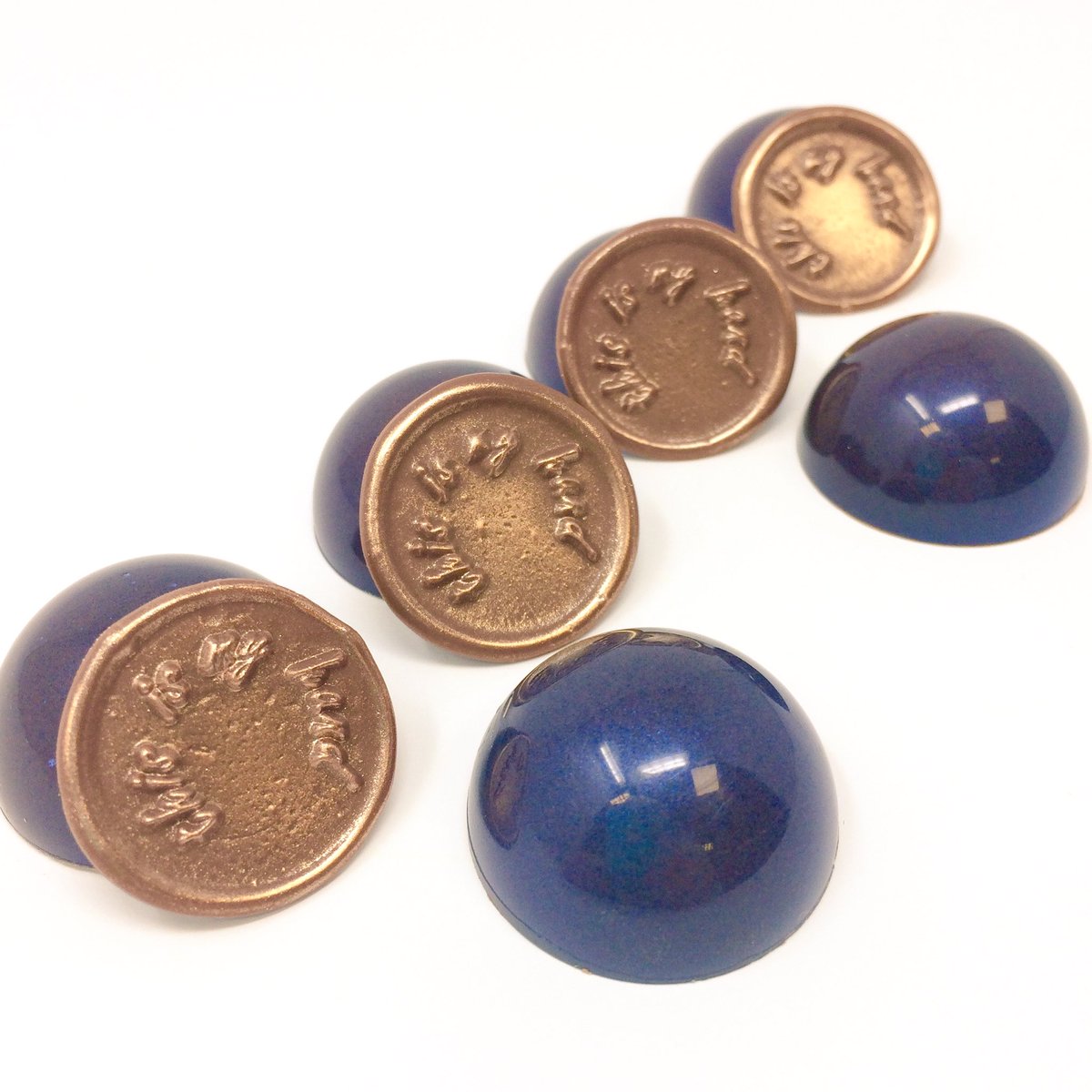 Blue light bonbons waiting at the finish line for #thisismyhand walk #999family