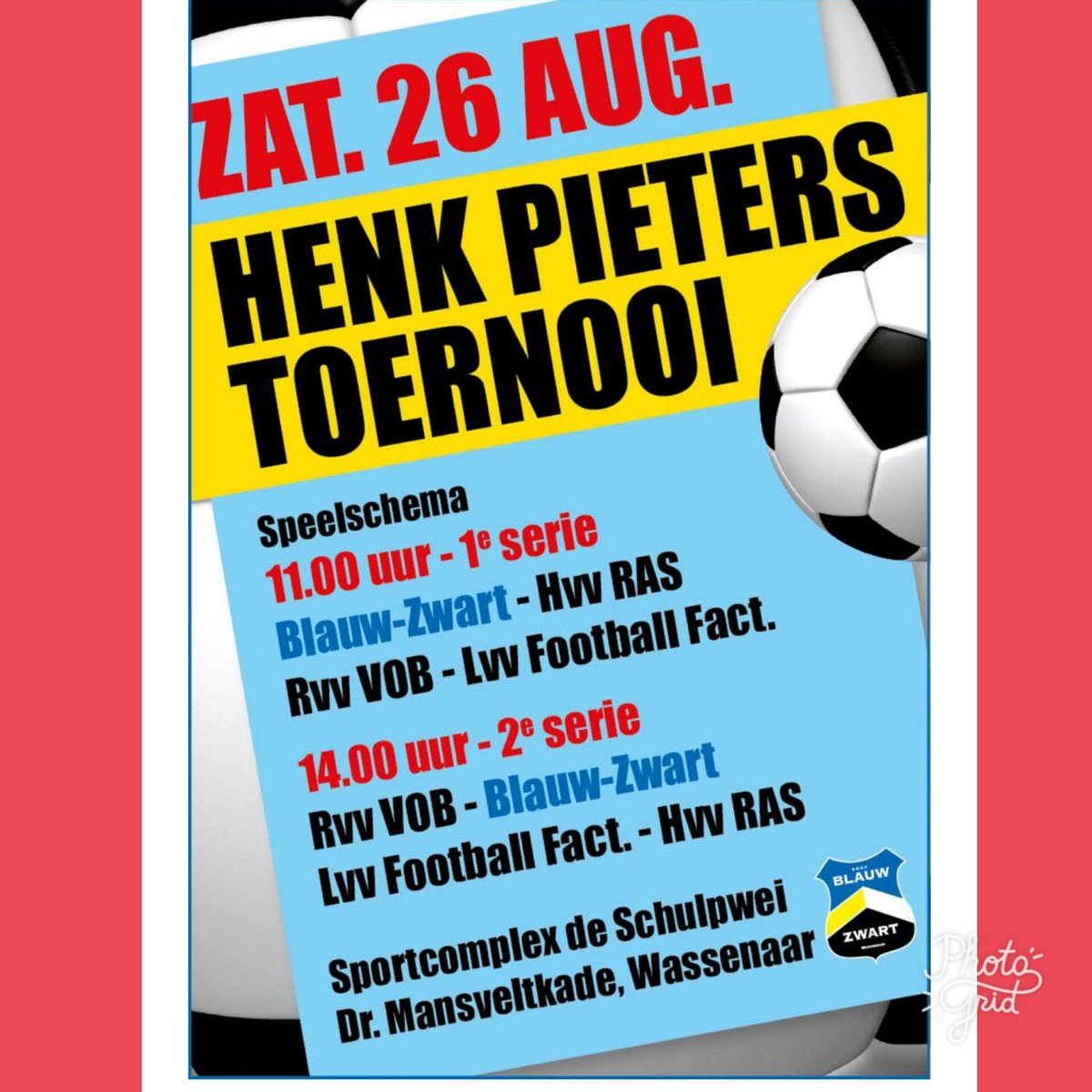 LVV_FF's tweet photo. Zaterdag doet .@LVV_FF mee aan het #HenkPieters toernooi bij #BlauwZwart en spelen we tegen #RvvVOB 11:00 en #HVVRAS 14:00 https://t.co/2yC4A67lqU