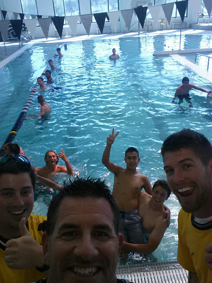 CoachKeuck's tweet photo. Finishing recovery day in the pool @ESCommCenter @eshs_soccer https://t.co/ykLzcG1kNU