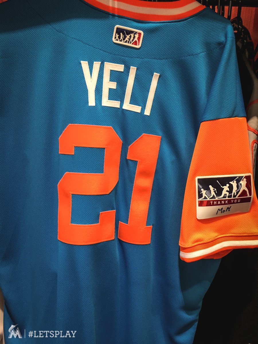 Marlins's tweet photo. Dressed to impress on #PlayersWeekend. 🔥

#LetsPlay https://t.co/SSAhsc65CE