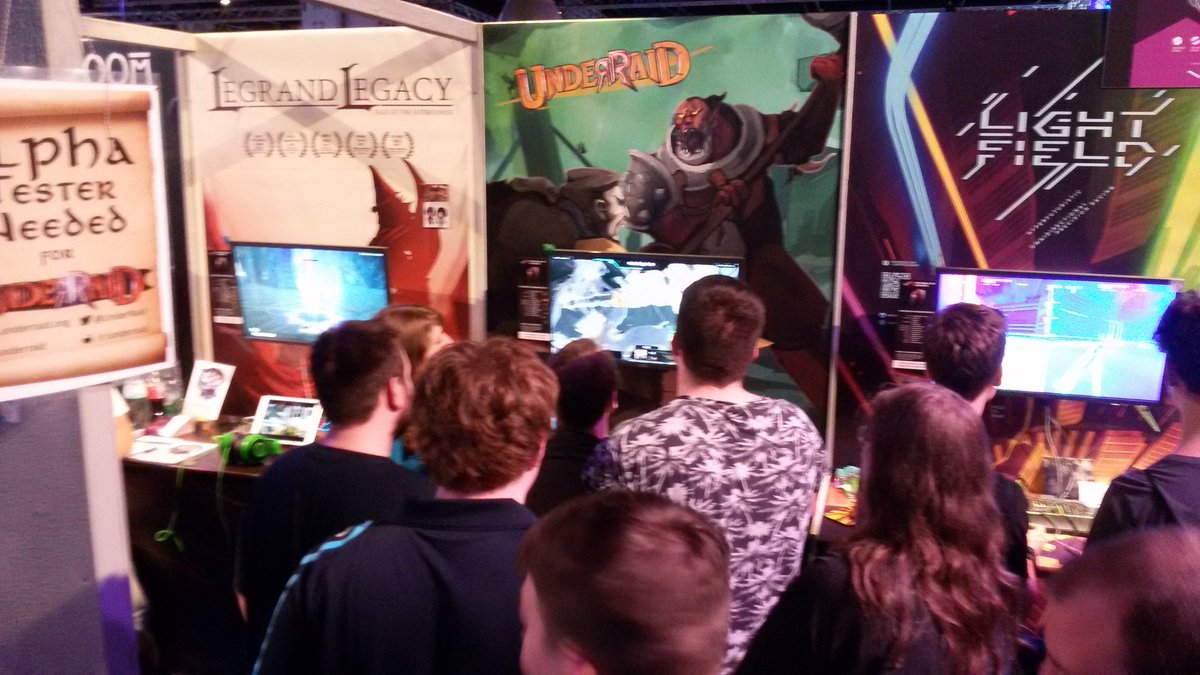 UnderRaid's tweet image. Thank you for playing our game today in the Indie Arena Booth, we're looking forward to tomorrow already! #gamescom2017 #underraid