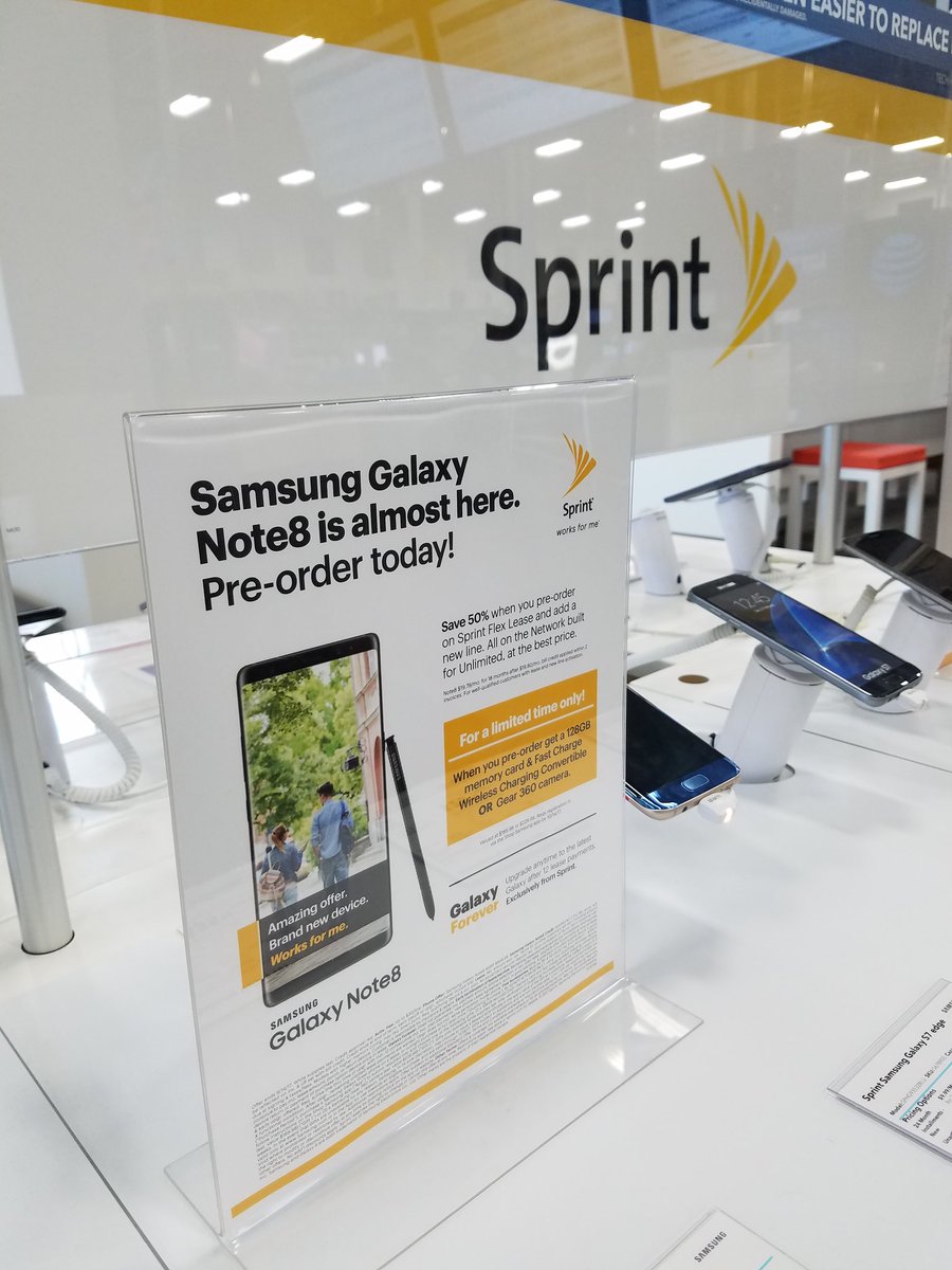 lisadefelice11's tweet photo. #sprintisgreatfornote8 Preorder Note 8 on new Sprint account and get 50% off!!! #toogoodtobetrue @RickWesterdale @JeffRobertson32 https://t.co/mqsYWiA9yC