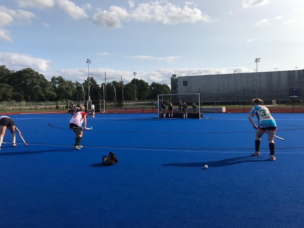 guertinfh's tweet photo. Getting some work in on the Wicked Blue Field at UML before a weekend in RI. Go BG! #wickedblue https://t.co/0fSstDkuH8