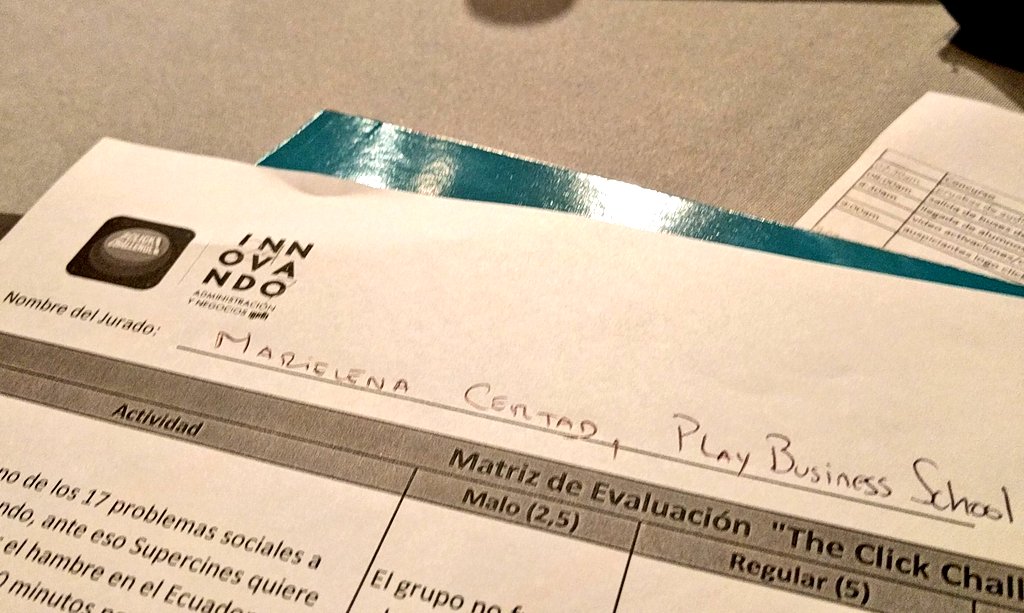 PLAYbusinesss's tweet photo. Hoy @MaryCertad CEO de Play representándonos como jurado en #TheClickChallenge de la @ucasagrande, un reto social para estudiantes 👩🏻🏫 https://t.co/gJT7t6Jt7X