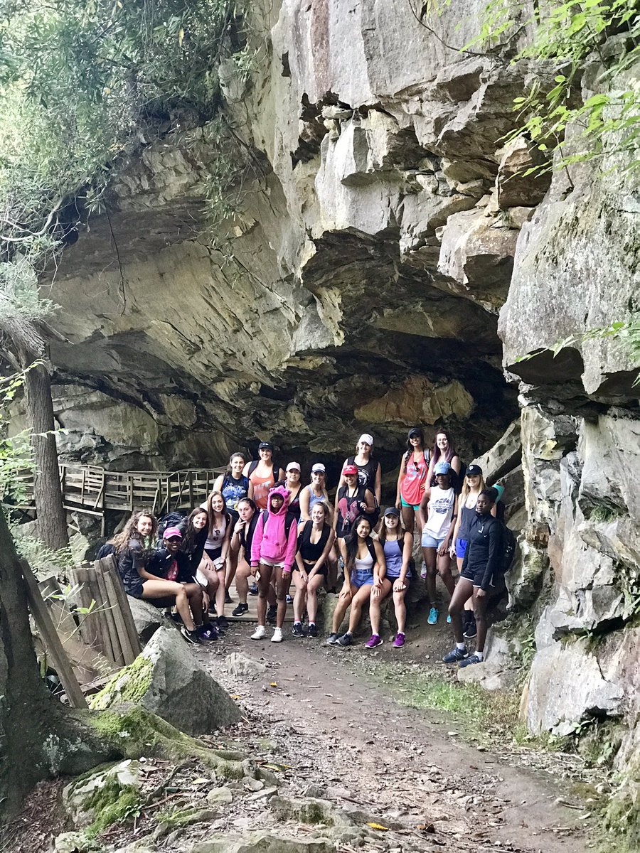 Team bonding today at Audra State Park #TigerPride #hikeandbond #bringbacktheroar