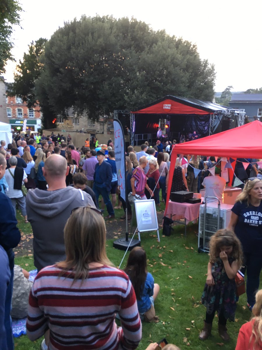 Day one of Stroud Fringe Festival. It's going to be a good one this year.