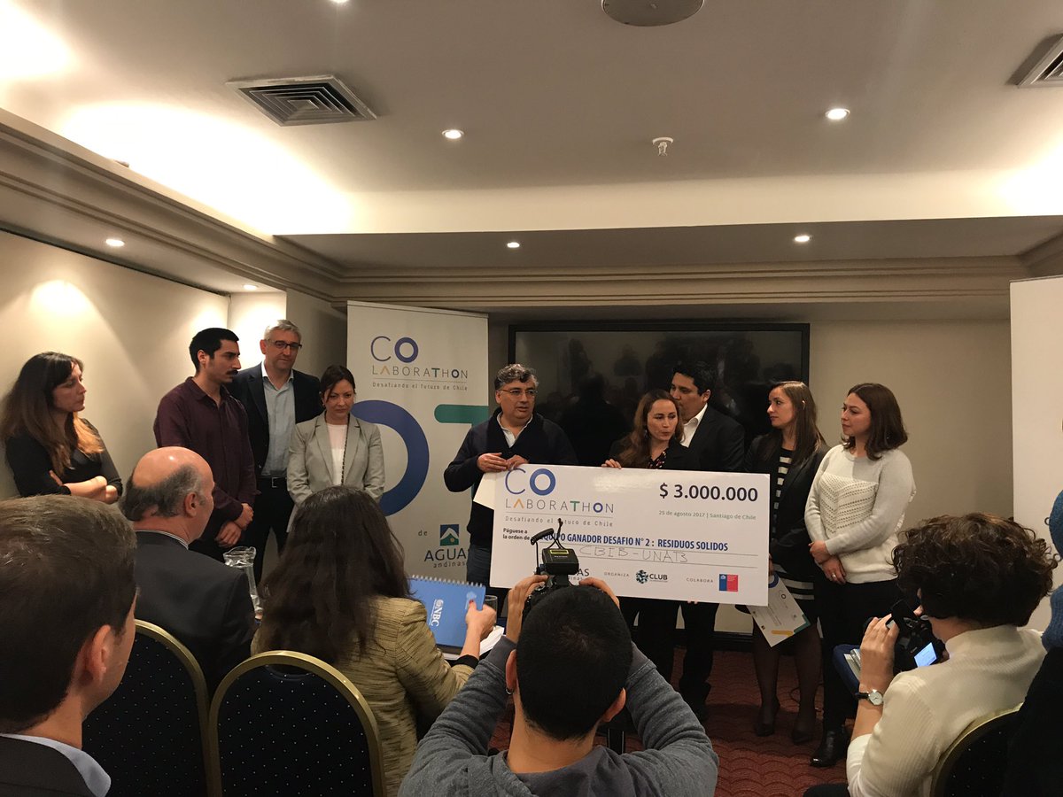 inria_chile's tweet photo. Felicitamos al @CBIB_UNAB, los otros ganadores de esta #colaborathon @aguas_andinas @clubdinnovacion 👏👏👏 https://t.co/QgJdWaLvHS