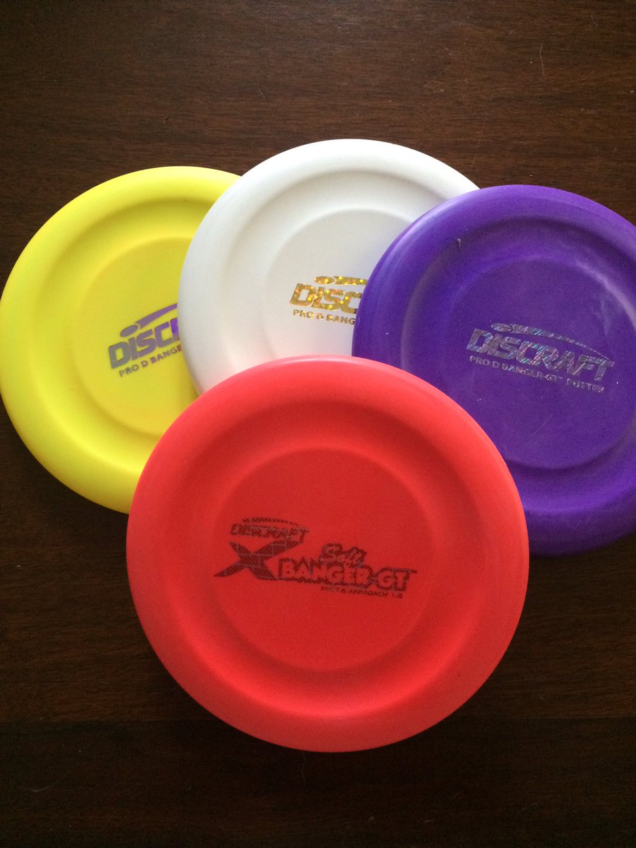 chunkinplastic's tweet image. Practice putters have arrived!  Thanks @DiscGolfCenter #bangergt #discraft #ForTheW