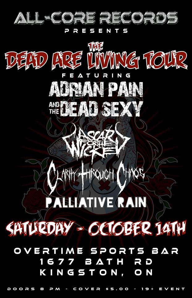 #Kingston Home of The Hip &amp; The Headstones... 
&amp; #TheDeadAreLivingTour is coming Oct 14th <a href="/AdrianPain/">Adrian Pain</a> &amp; <a href="/TheDeadSexy/">The Dead Sexy</a> <a href="/CTCxOfficial/">ClarityThroughChaos</a> + more...