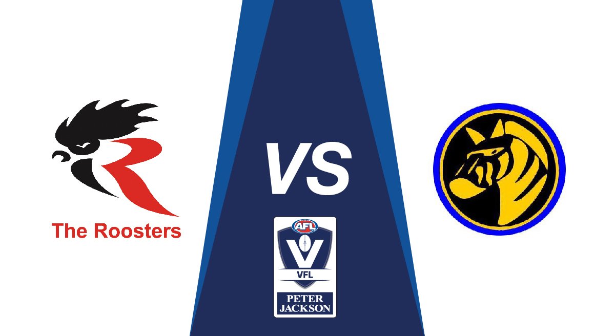 Next up in #PJVFL Rd 19, <a href="/NBRoosters/">North Ballarat</a> host <a href="/sandyzebs/">Sandringham FC</a> at Mars Stadium from 1pm. See the teams: bit.ly/2v8ohfH