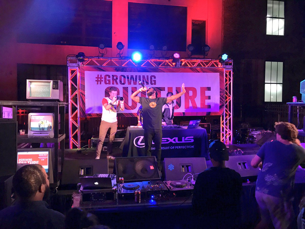the_AGAR's tweet photo. #TourPossible's own @GenesisRenji blessing the #growingculture stage. @usbank representing in OTR! https://t.co/Fke7FzMGBy