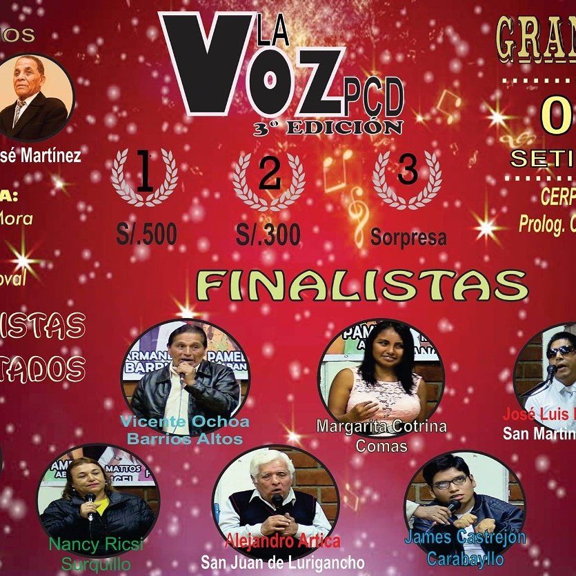 Margari77874644's tweet photo. Ya se acerca la final de buscando la voz pcd todos quedan invitado a plaudir a todo los participantes https://t.co/5GiAEAandK