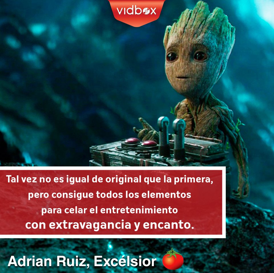 vidboxmx's tweet photo. ►Renta #GuardianesDeLaGalaxia a solo $1.00 peso y analiza el resto de las críticas en #Tomatazos: https://t.co/yBK0zfSIPx #Vidbox #PonlePlay https://t.co/9oHYvo8SKP