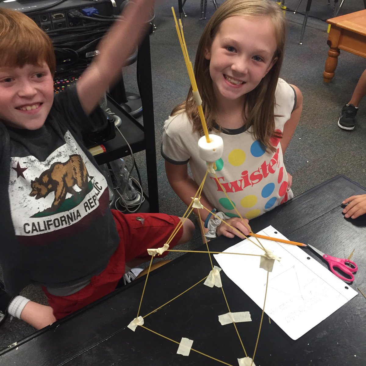 mrsmayermtpeak's tweet photo. 4th Grade Science fun creating towers! #mtpeak_elem #misdproud https://t.co/HR7E85o6DX