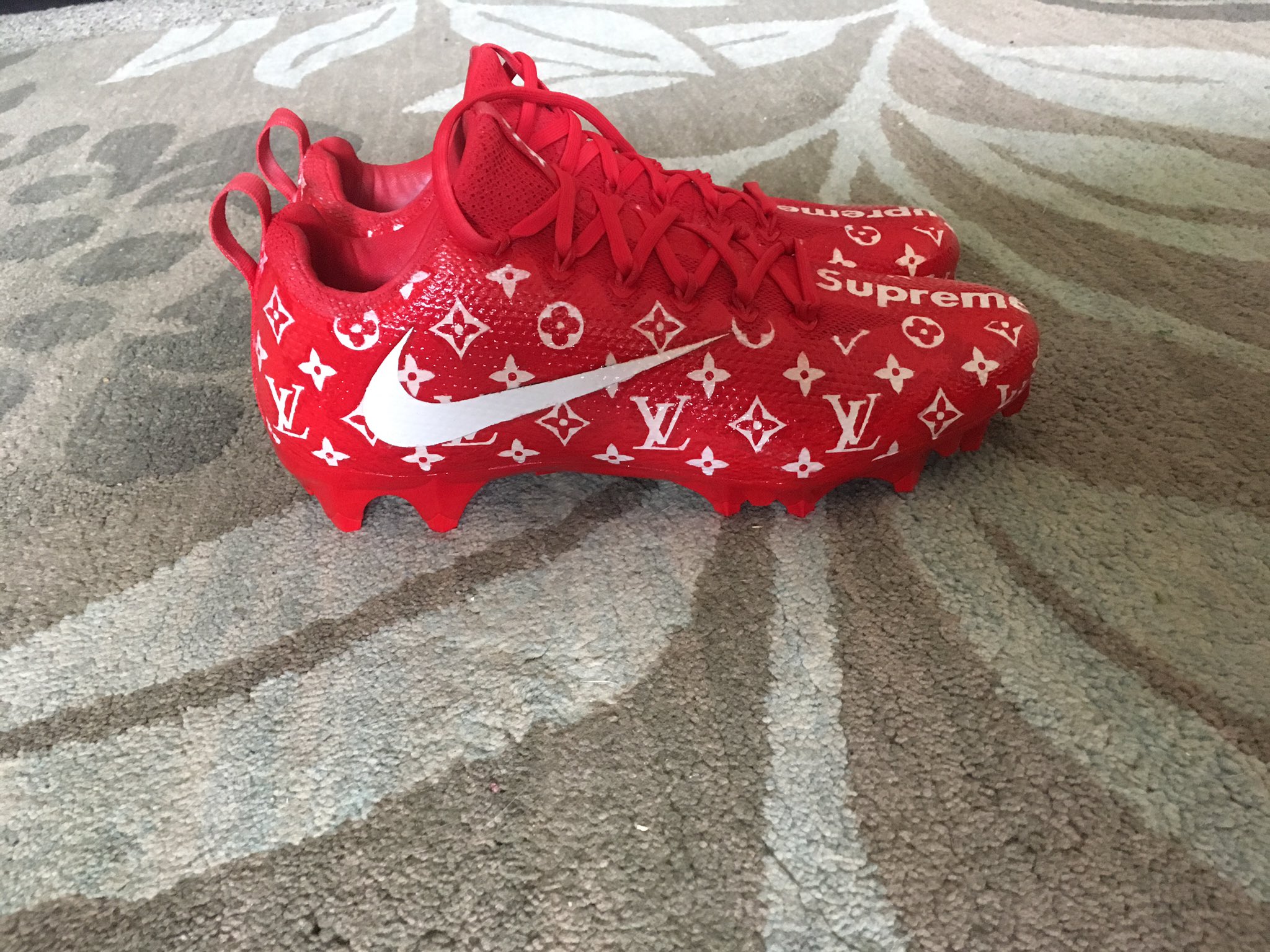 Coach Cola on X: Louis Vuitton x Supreme cleats for the season