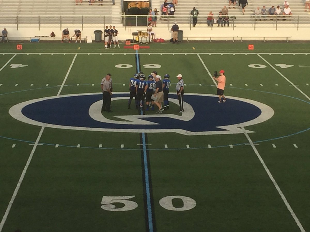 BillBkeen's tweet photo. @HSGameOn   It's the first coin toss of the season, CB East at Quakertown, kickoff at 7! https://t.co/fNrTjwveDe