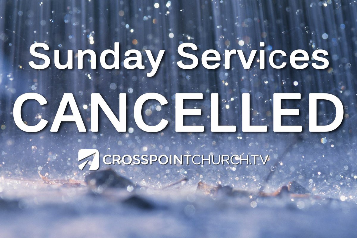 CrosspointGroup's tweet image. Due to threats of flooding from Hurricane Harvey, we are choosing to cancel our services @CrosspointTX this Sunday, August 27th. #besafe