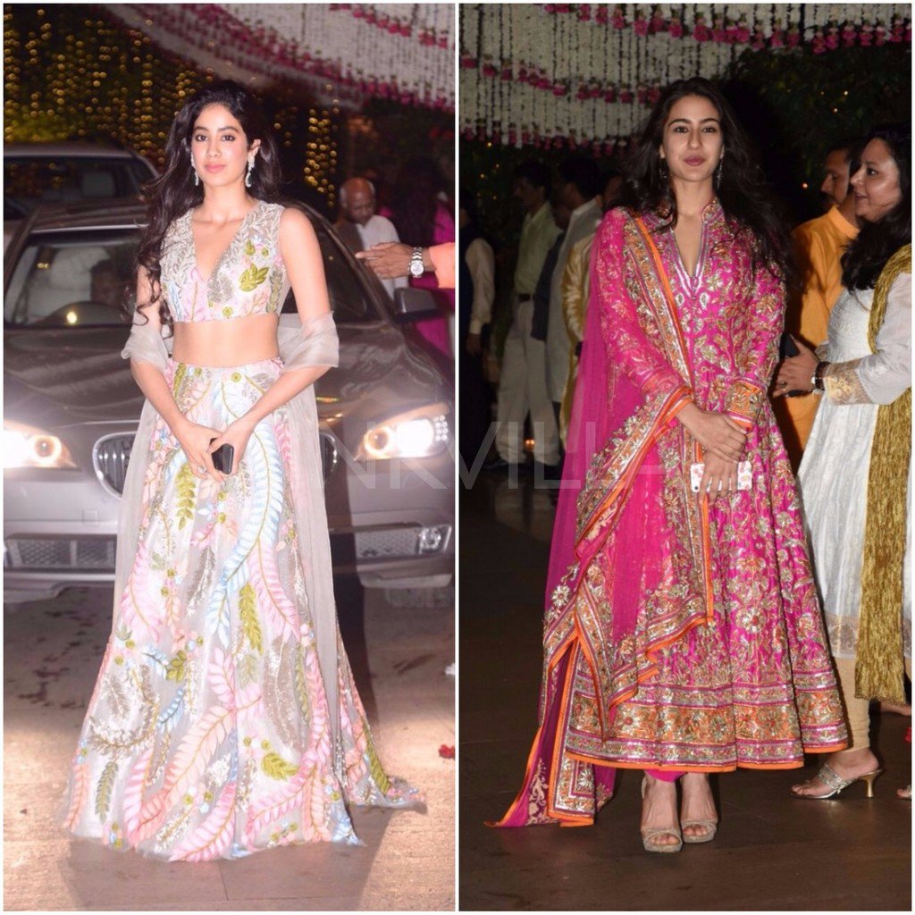 robersonlorrain's tweet photo. #NayiSoch Photos: Jhanvi Kapoor and Sara Ali Khan look sensational at Mukesh Ambani’s Ganpati celebrations https://t.co/0uRJ8jpUcL https://t.co/1RCxM7tIxe