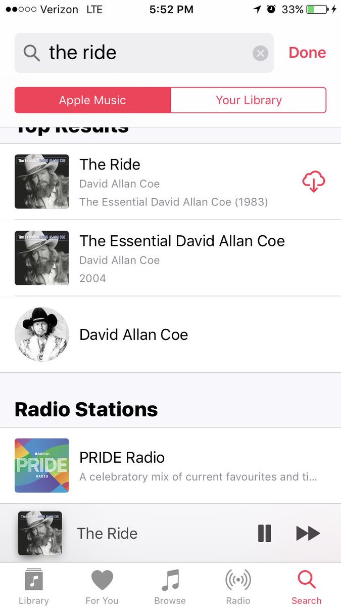 DirdyD13's tweet photo. ITunes is Doug it's best to make people diverse I would say lol David Allan Coe and pride on the same screen lol https://t.co/62Z6JVlixm
