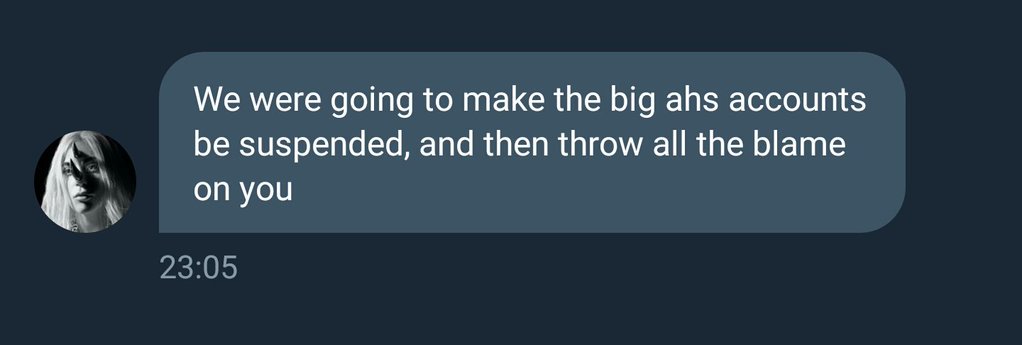 For all of you thinking i want to make ahs accounts close. That's not me, that's addieyup and ahs7_cult and more..