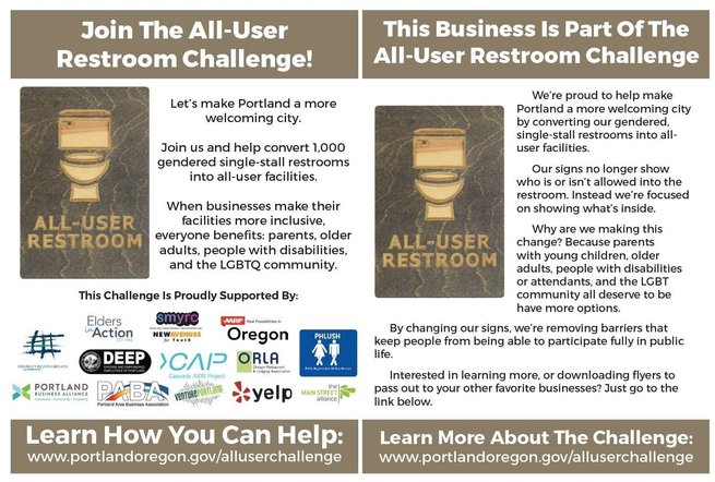 inc_industry_'s tweet photo. Have you heard? @CommishFish challenged 1,000 Portland businesses to open #genderneutralrestrooms in 2017! https://t.co/BFOTkkTRJs https://t.co/KXhC4NhpbP
