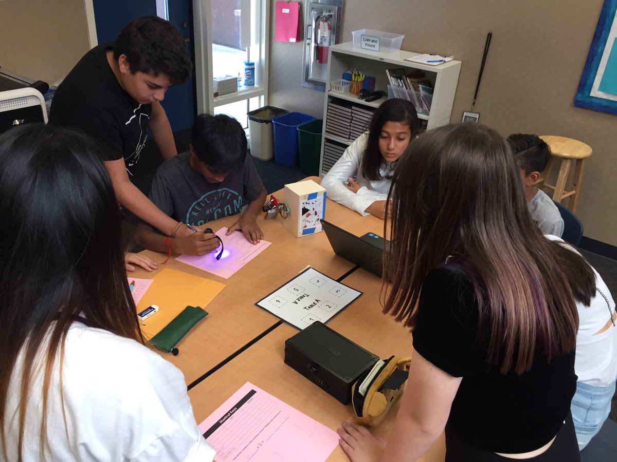 stacyyung's tweet photo. We spent our first day collaborating, solving clues, & learning about my class w/ #BreakoutEDU. 🔐🔦🤔
#iusdfirstday2017 #irvineusd #jtmsjets https://t.co/Vm9fnsau7O