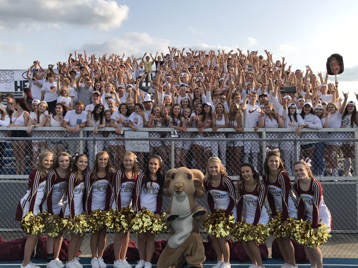 I love my kiddos!  Be loud, be proud, be respectful #GoRams #AllHail #WinTheDay #BestStudentSection #skylineCrosstownShowdown