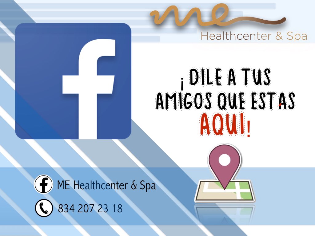 MEHealthcenter's tweet photo. Cada que nos visites, haz check in en modo público y aprovecha un 10% de descuento en la compra de un paquete corporal o facial. https://t.co/i1FXfwItV5