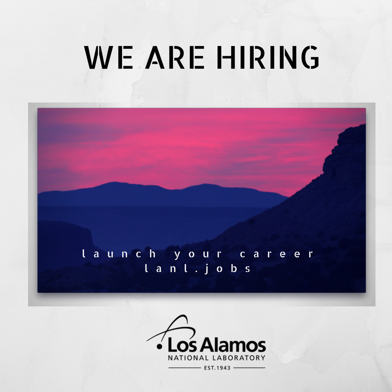 LosAlamosNatLab's tweet photo. Incredible opportunities are waiting! Follow @LosAlamosJobs for more... https://t.co/5Aq1LdBaUd #shockphysics #STEMCareer #FollowerFriday https://t.co/y7uXmXAG3W