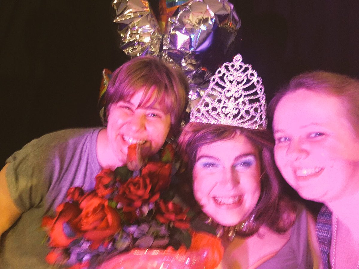 LOVED <a href="/PageantTour/">Pageant The Musical</a> tonight. We HAD to meet the Queen Miss GlamourS' 'Miss Great Plains' who tried to palm the GlamourS line off onto us...