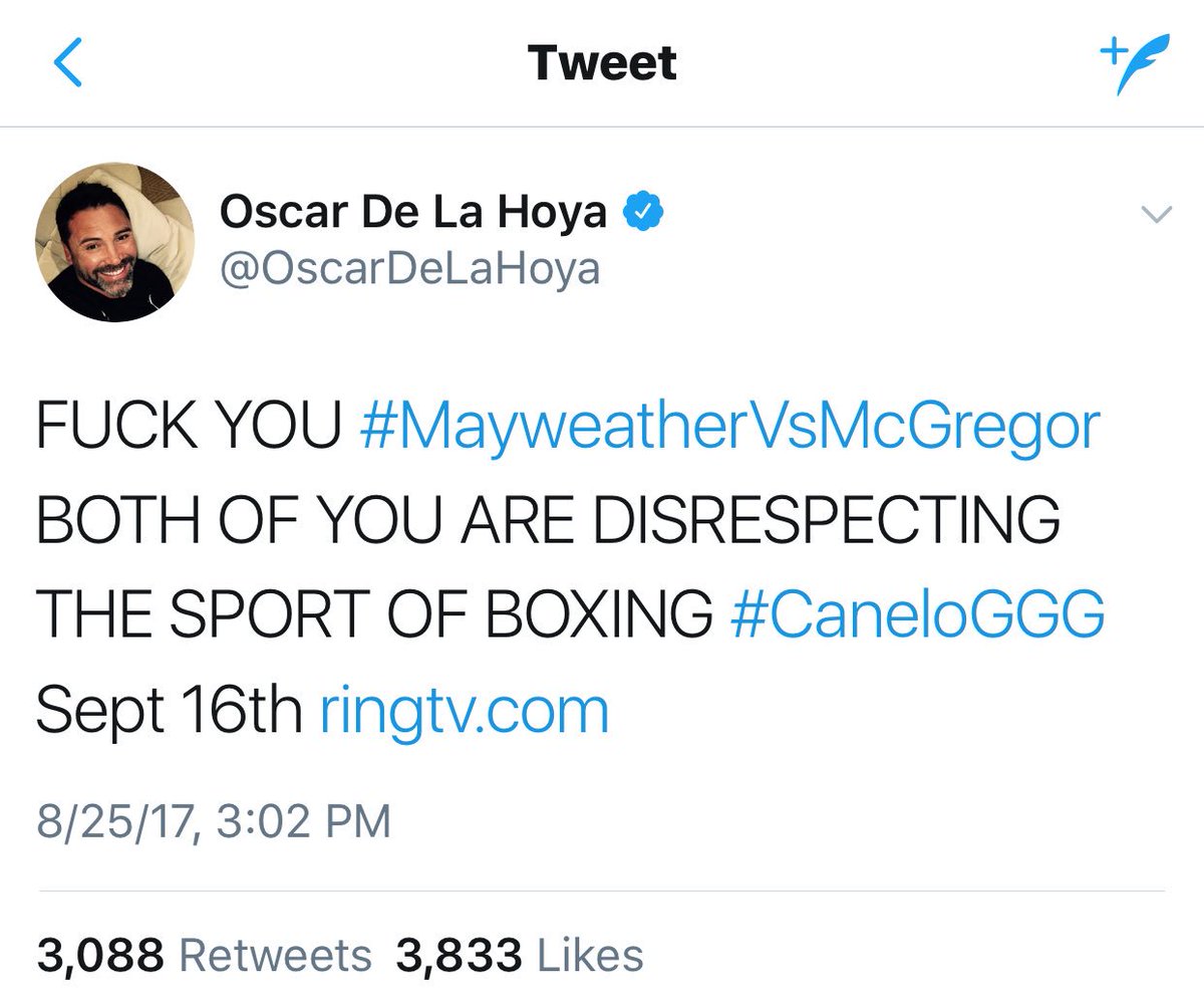 danawhite's tweet image. WTF?!? Is this guy snorting coke and drinking booze again??!? #OscarDeLaArum