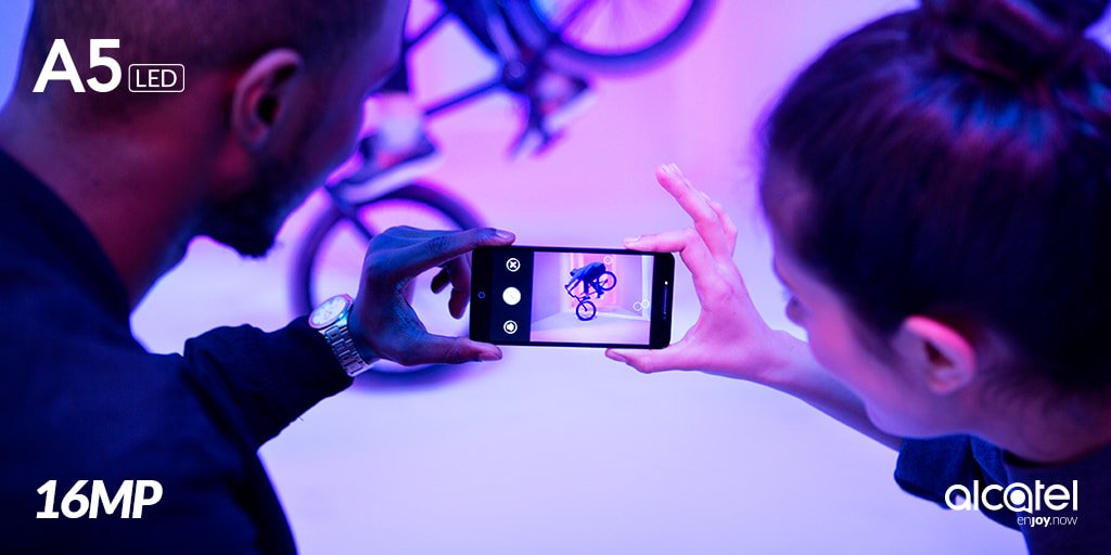 AlcatelmobileMX's tweet image. Captura con una cámara de 16MP, edita y comparte desde tu #AlcatelA5LED. #AlcatelEnjoyNow