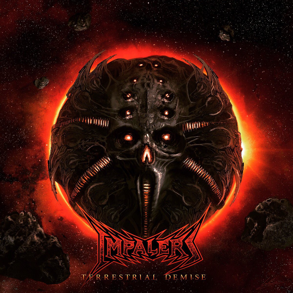 FireStarterShop's tweet photo. Impalers - 'Terrestrial Demise' single is out now!!! #iTunes #Spotify #Thrash #ThrashMetal #Kreator #Terrorizer #Mosh #DeathMetal #Sodom https://t.co/3ZMMZkCTGG