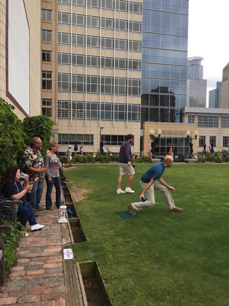 Some serious lawn bowling competition for <a href="/LurieLLP/">Lurie, LLP</a> RPC team today.