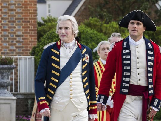 Paulsadoll's tweet photo. Sassy King George is sassy! #TURNamc #Washingtonspies https://t.co/pKu9472qbK