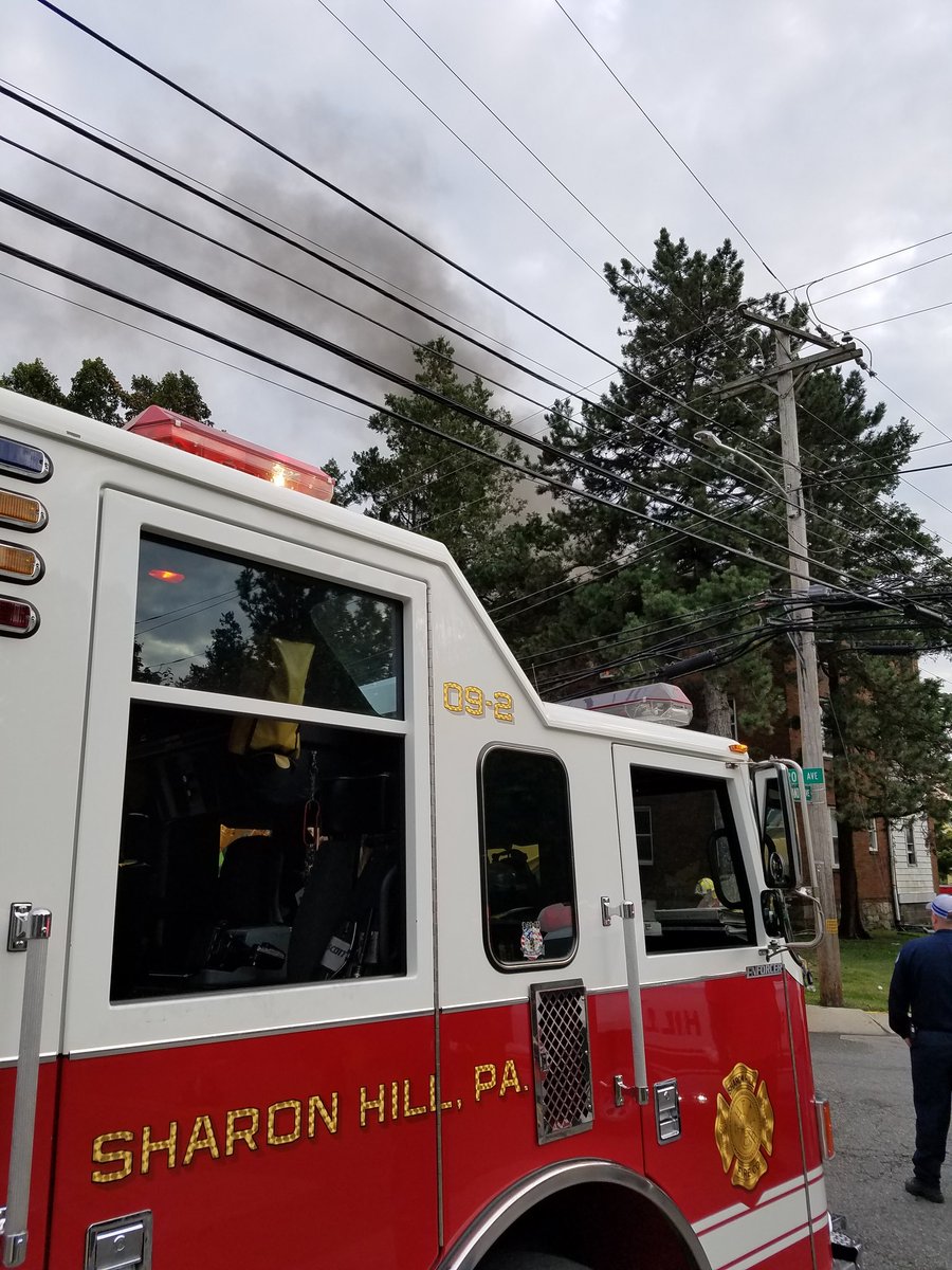 911Delco's tweet photo. Fire Units continue to battle a multi alarm event in @engineco9 local. @RedCross_EastPA @RedPawRelief still on scene w @911Delco in support. https://t.co/cqu8UtZOS4