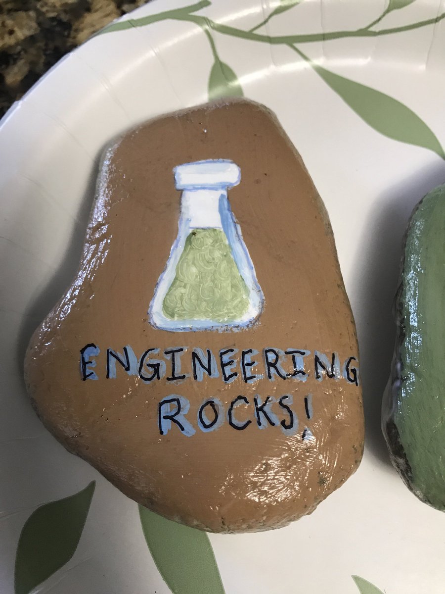 AshNortonEL's tweet photo. Inspiring the next generation of #engineers one painted rock at a time! #EngineerWithImpact #EngineeringRocks https://t.co/EuHo49VZcm