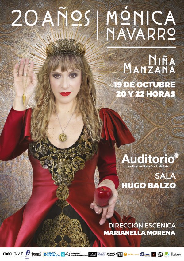 navarromonica's tweet photo. Jueves 19 de octubre MONICA NAVARRO 20 AÑOS entradas en venta/ promo limitada BROU 2x1 @BethelSpa @AmorMioUY https://t.co/Utjfvvr8bH