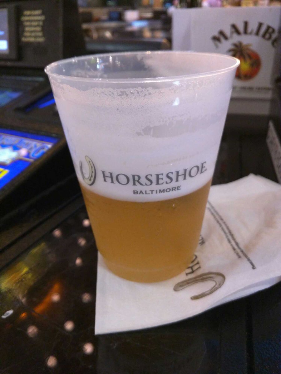 PaulKrzych's tweet photo. @HorseshoeBAL thanks for bringing back the Bmore Brews bar! Great to have #CraftBeer served by Laurel! @brewersart #Beazly https://t.co/OvGE7hHreK