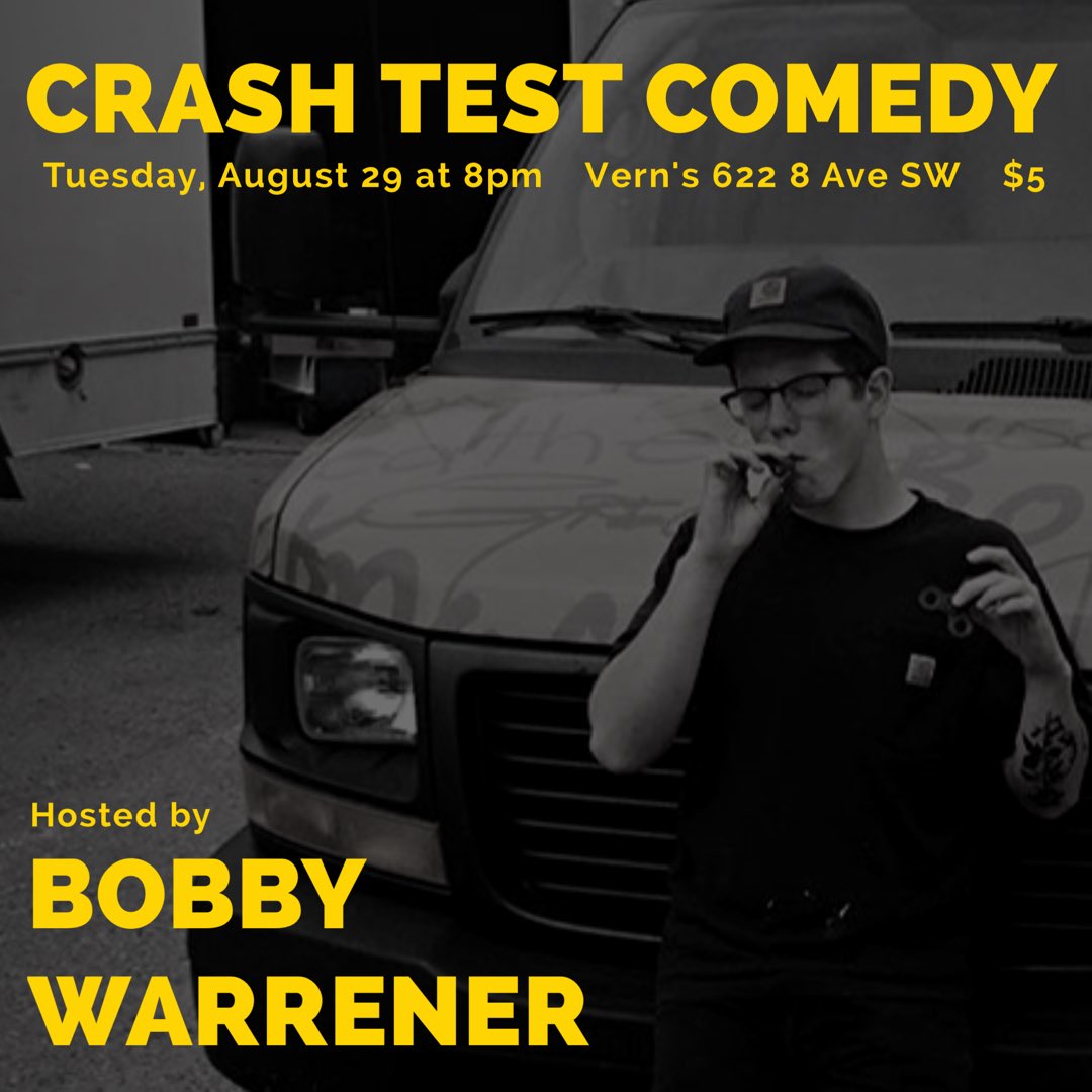 CrashTestComedy's tweet image. This week at Crash Test, Bob's your uncle (MC)! #crashtestcomedy #verns #yyc #yyccomedy