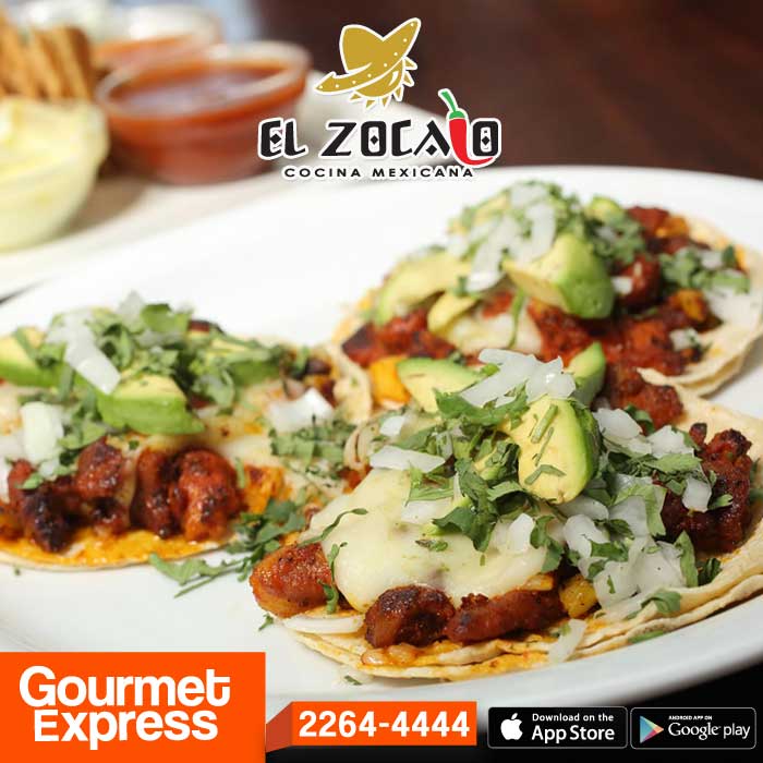 GourmetExpress's tweet photo. ¡Noche de #Tacos!
Descarga nuestra app o marca 2264-4444 y disfruta @ElZocaloSv! #GourmetATuPuerta https://t.co/wzHdbNAuJc