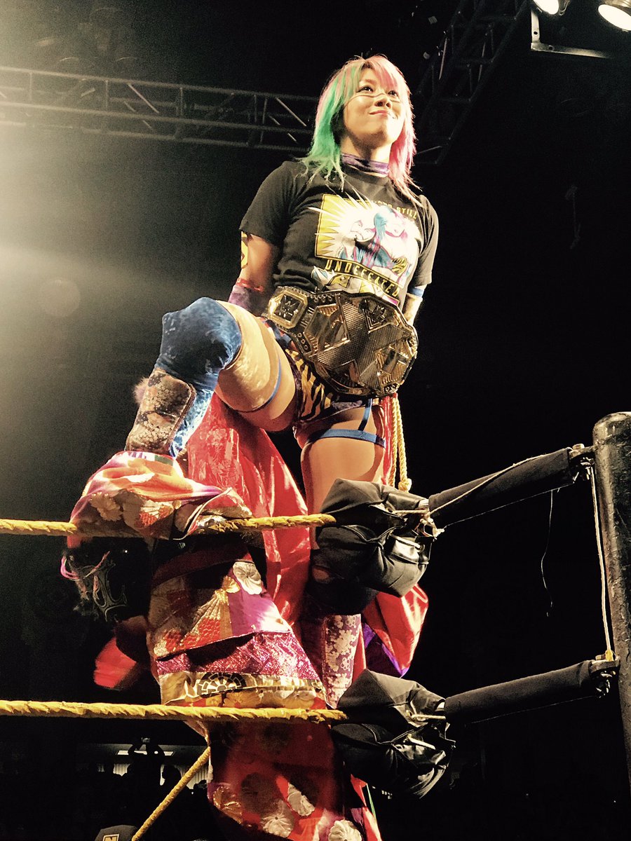 AaronBlitzstein's tweet photo. Going out on top the greatest of her time. Our time. Of all time. @WWEAsuka https://t.co/aNRpPSMbNe