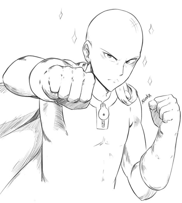 One punchhhhhhh! #onepunchman #Saitama #Sketch 