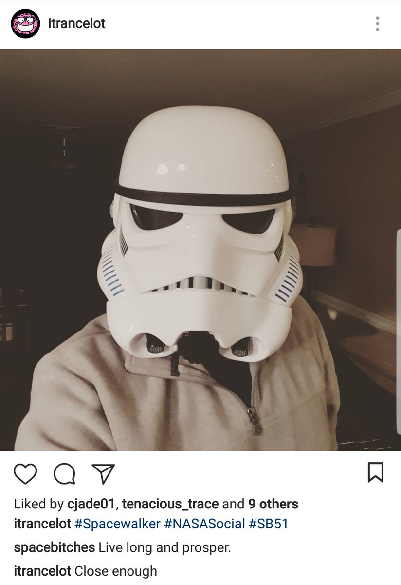Trancelot's tweet photo. I got #Spocked on Instagram again! #Spacewalker #HAHAHA #StarWars #StarTrek https://t.co/y9aygGBYNi