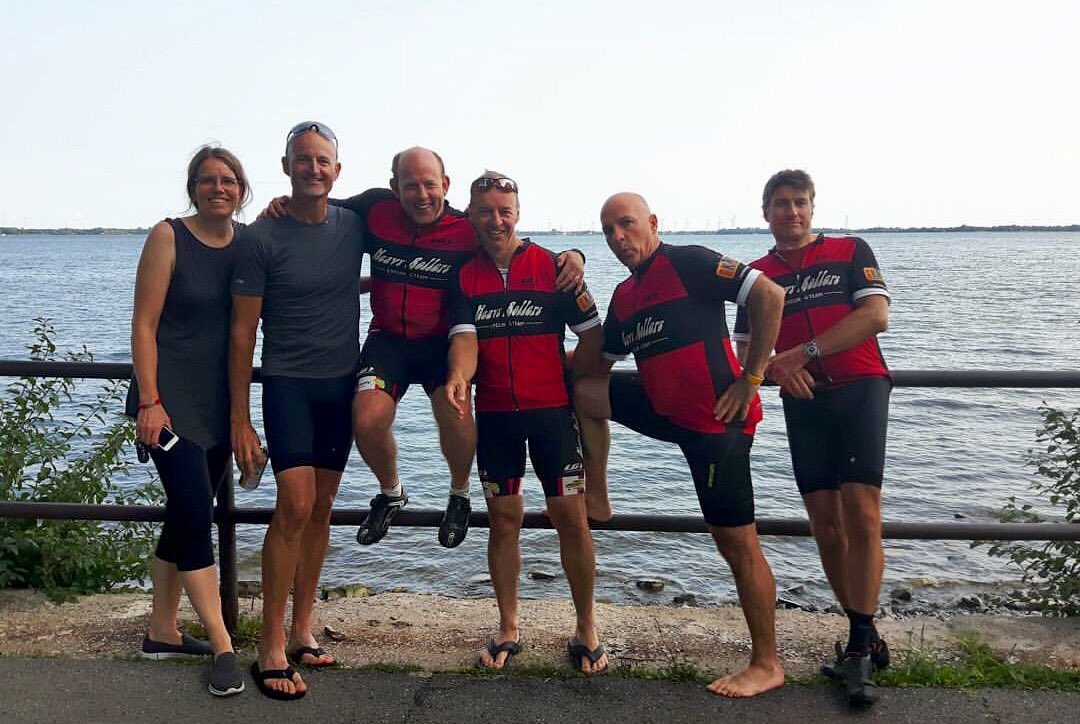 OakValleyHealth's tweet image. Congrats to the Ride for Mental Health team, they conquered the first leg of the trip from #Markham to #Kingston. Off to Ottawa tomorrow!